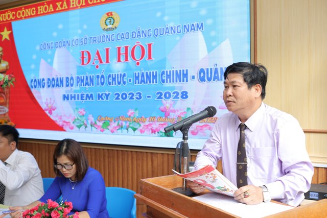 Đại hội các Công đoàn bộ phận trực thuộc CĐCS Trường Cao đẳng Quảng Nam, nhiệm kỳ 2023 - 2028 thành...